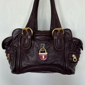 Marc by Marc Jacobs Bombay satchel extremely rare handbag in red wine